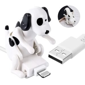 Novelty Animated Stray Dog Fast USB Charging Cable for iPhone & Type-C