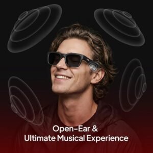 Smart Bluetooth 5.0 Open Ear Audio Sunglasses with Polarized UV Lenses