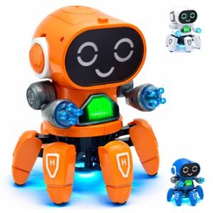 All Direction Movement Interactive Dancing Robot Toy with Colorful Lights & Music